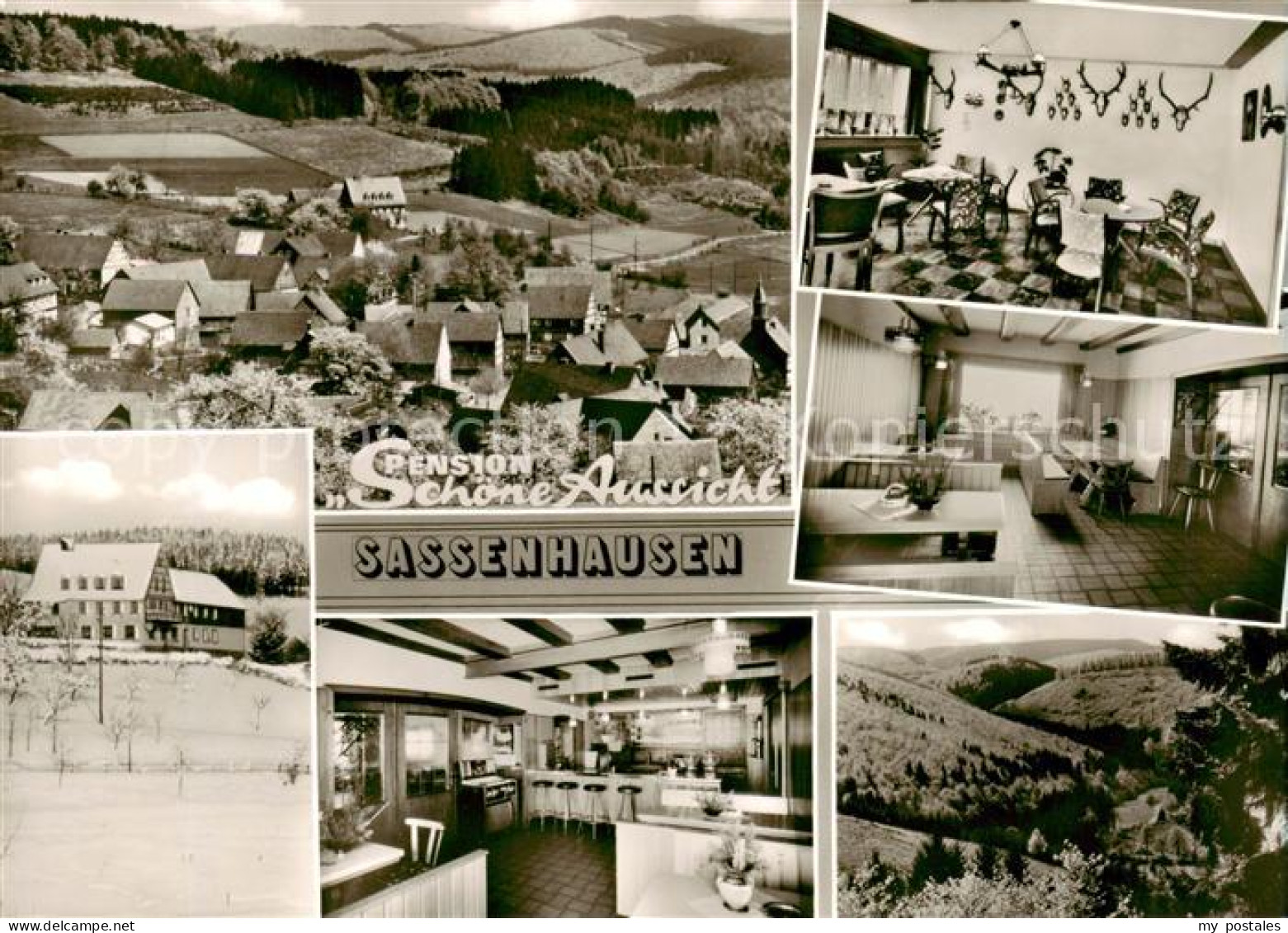 73858298 Sassenhausen Gasthaus Pension Schoene Aussicht Panorama Landschaft Sass - Bad Berleburg