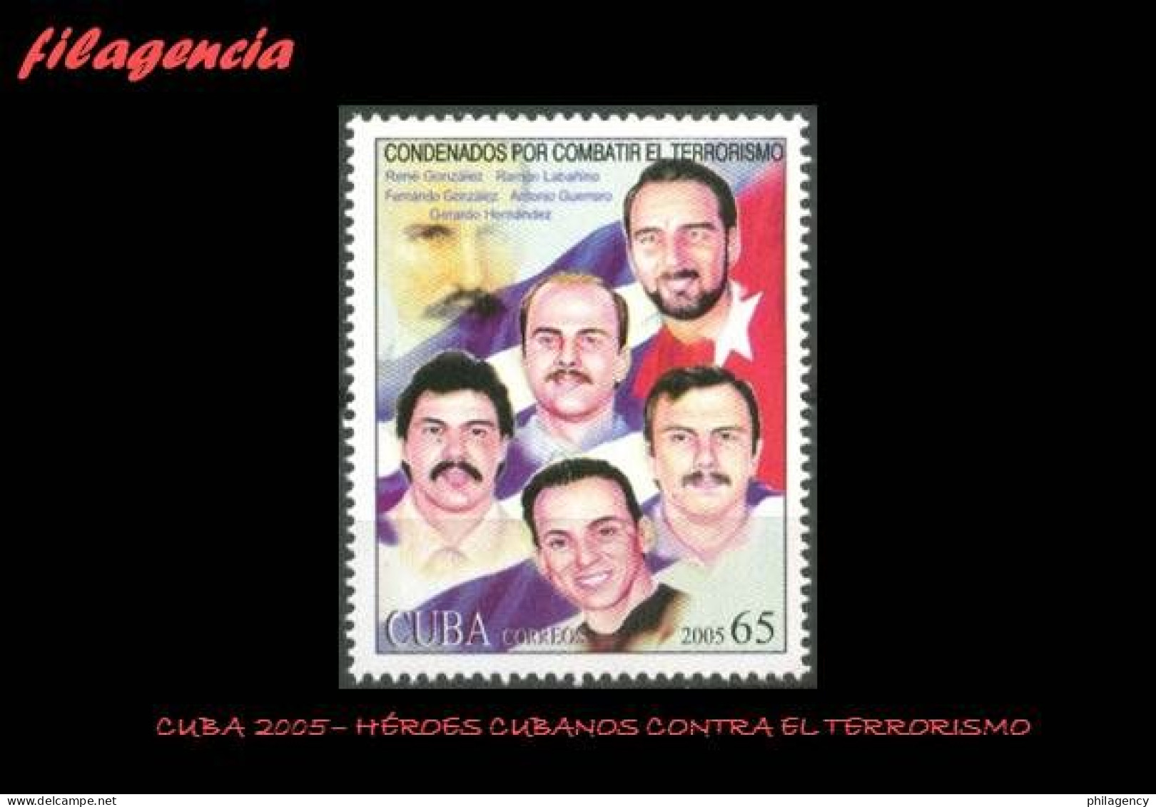 CUBA MINT. 2005-32 HÉROES CUBANOS CONDENADOS POR COMBATIR AL TERRORISMO - Unused Stamps