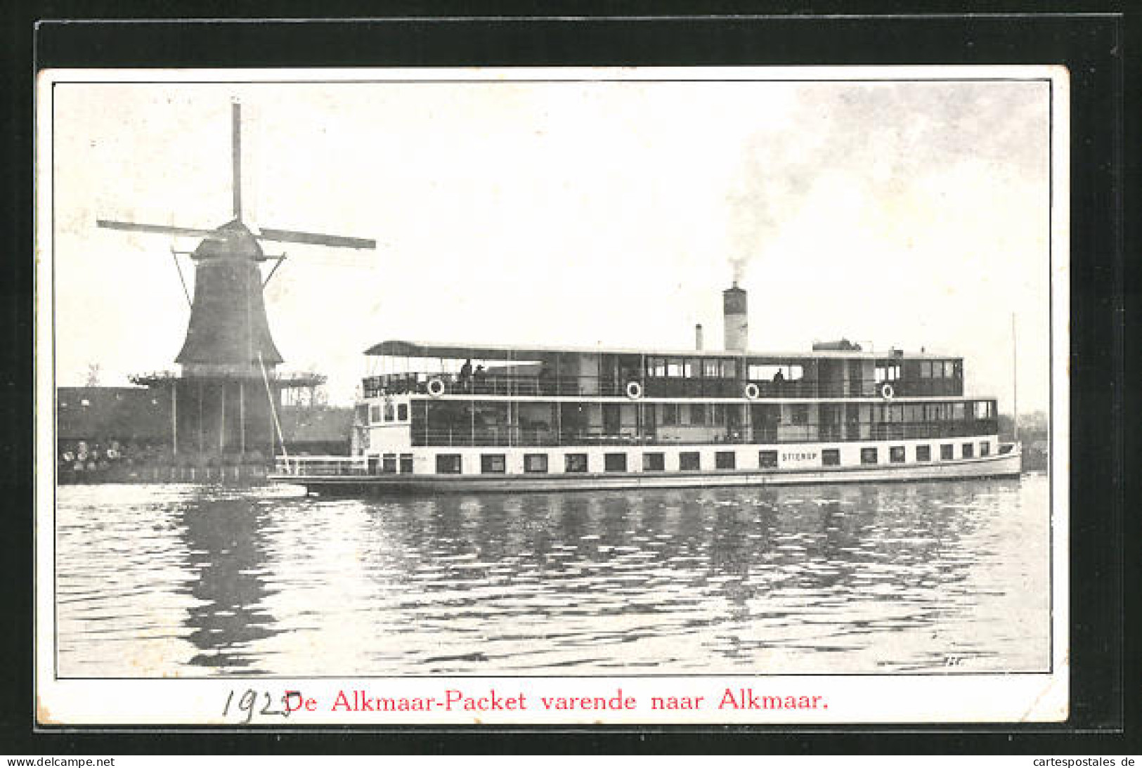 AK Alkmaar, De Alkmaar-Packet Varende Naar Alkmaar  - Alkmaar