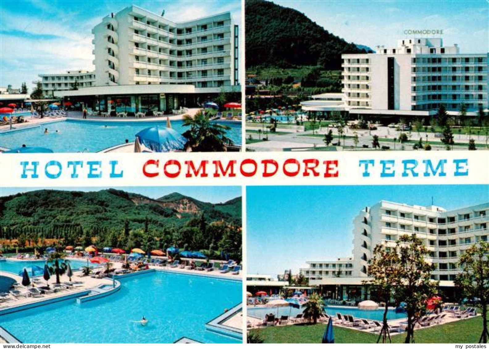 73858123 Montegrotto Terme IT Hotel Commodore Terme Pool Landschaften  - Autres & Non Classés