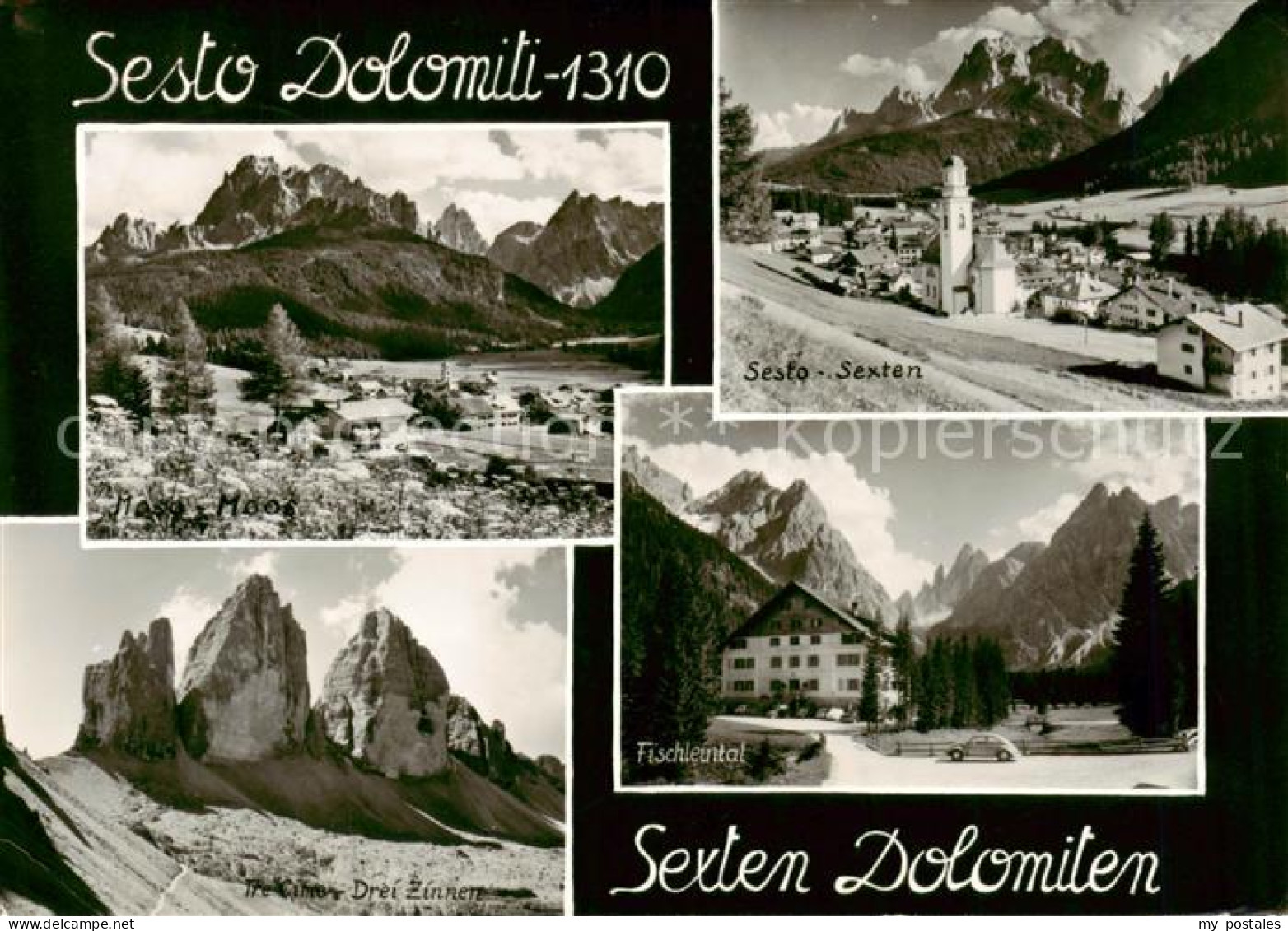 73858110 Sexten Sesto Suedtirol IT Panorama Drei Zinnen Fischleintal Ortsansicht - Autres & Non Classés