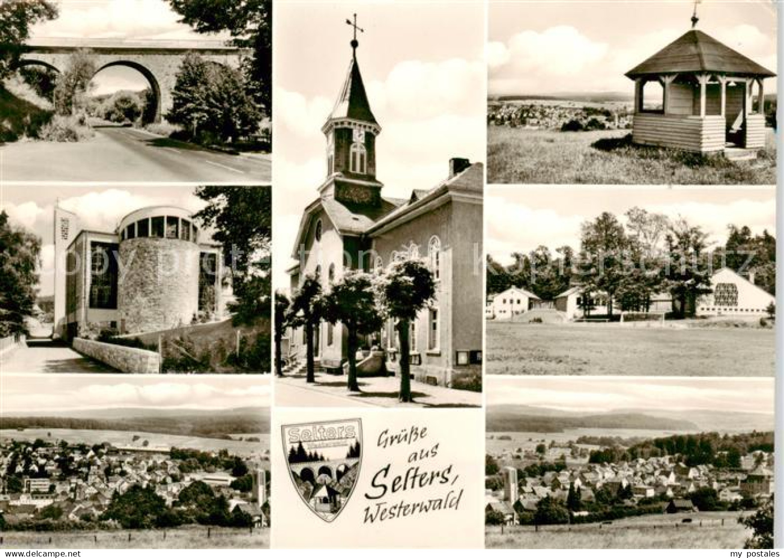 73857927 Selters Westerwald Teilansichten Panorama Bruecke Kirche Selters Wester - Altri & Non Classificati