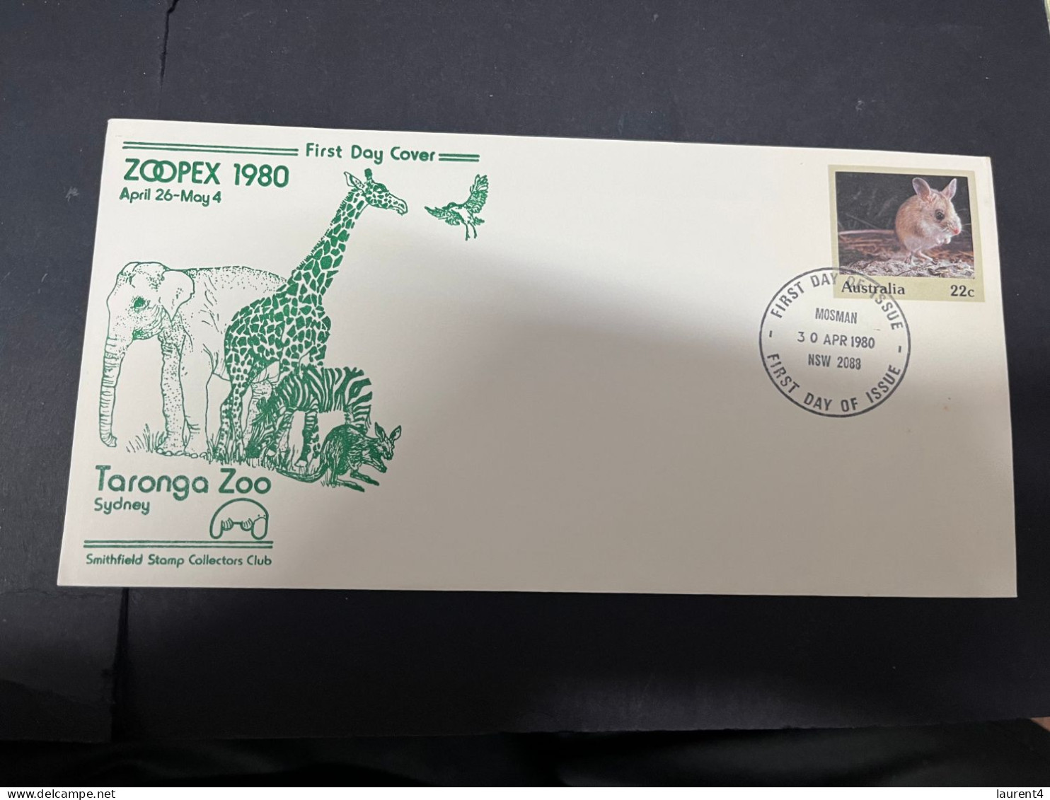 26-4-2024 (3 Z 9) Australia FDC - 1980 - Sydney Taronga Park Zoo - ZOOPEX Expo (2 Covers) - Omslagen Van Eerste Dagen (FDC)