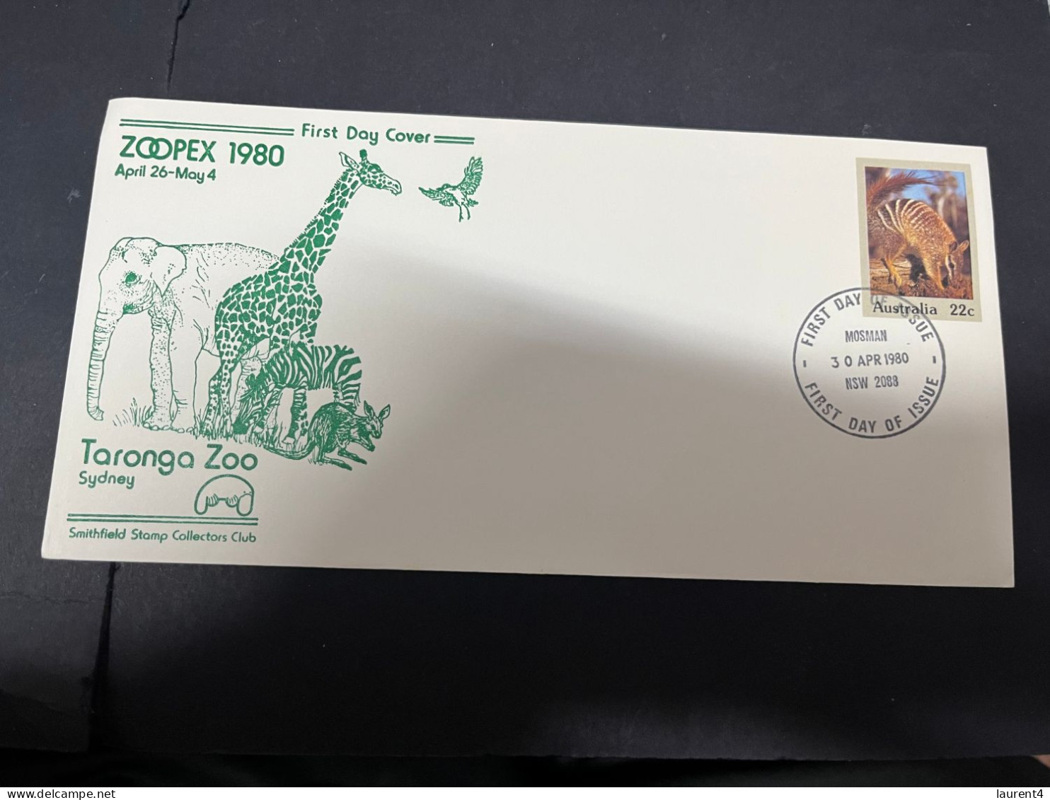 26-4-2024 (3 Z 9) Australia FDC - 1980 - Sydney Taronga Park Zoo - ZOOPEX Expo (2 Covers) - Omslagen Van Eerste Dagen (FDC)