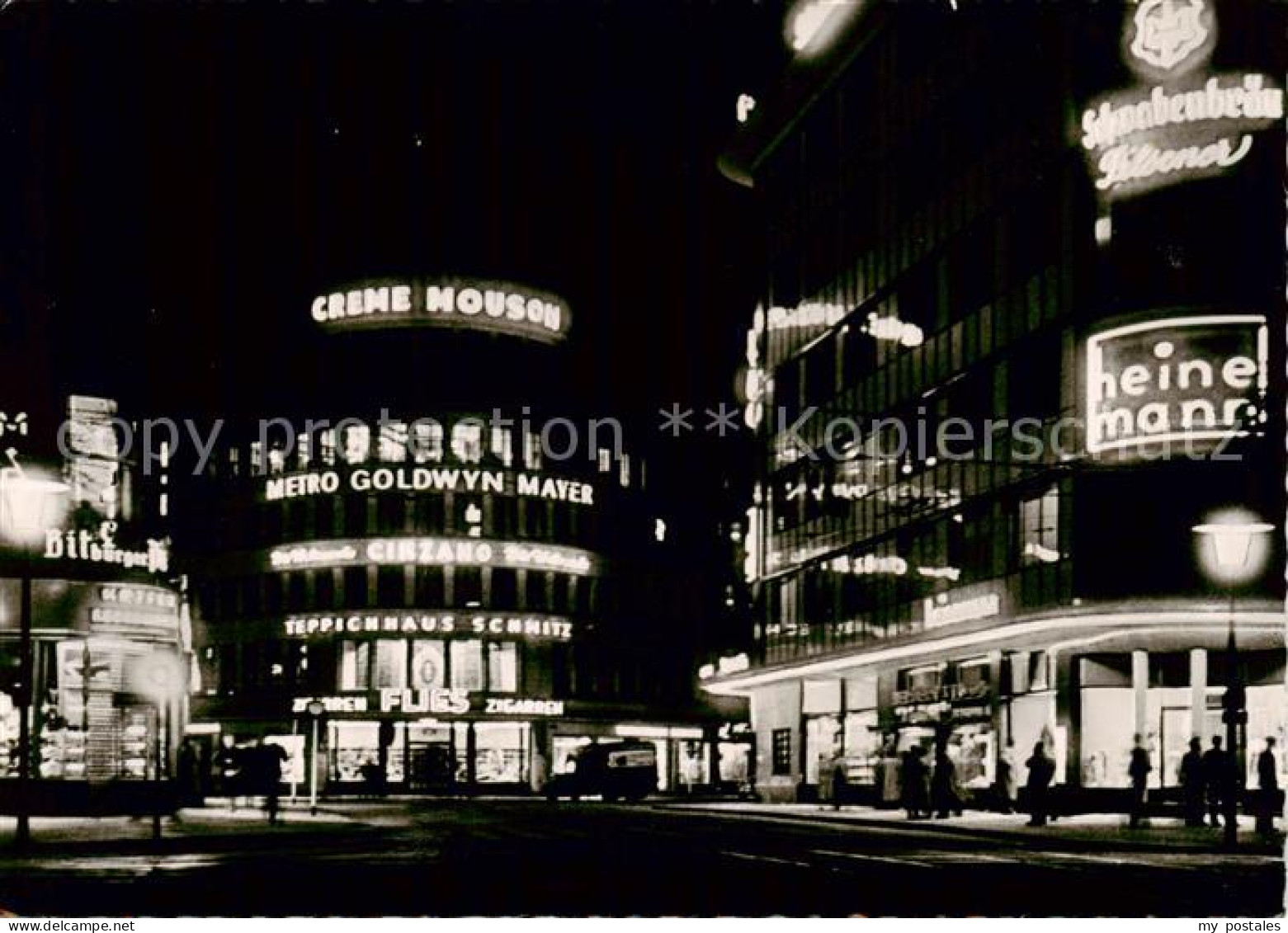 73857863 Duesseldorf Corneliusplatz Bei Nacht Duesseldorf - Duesseldorf