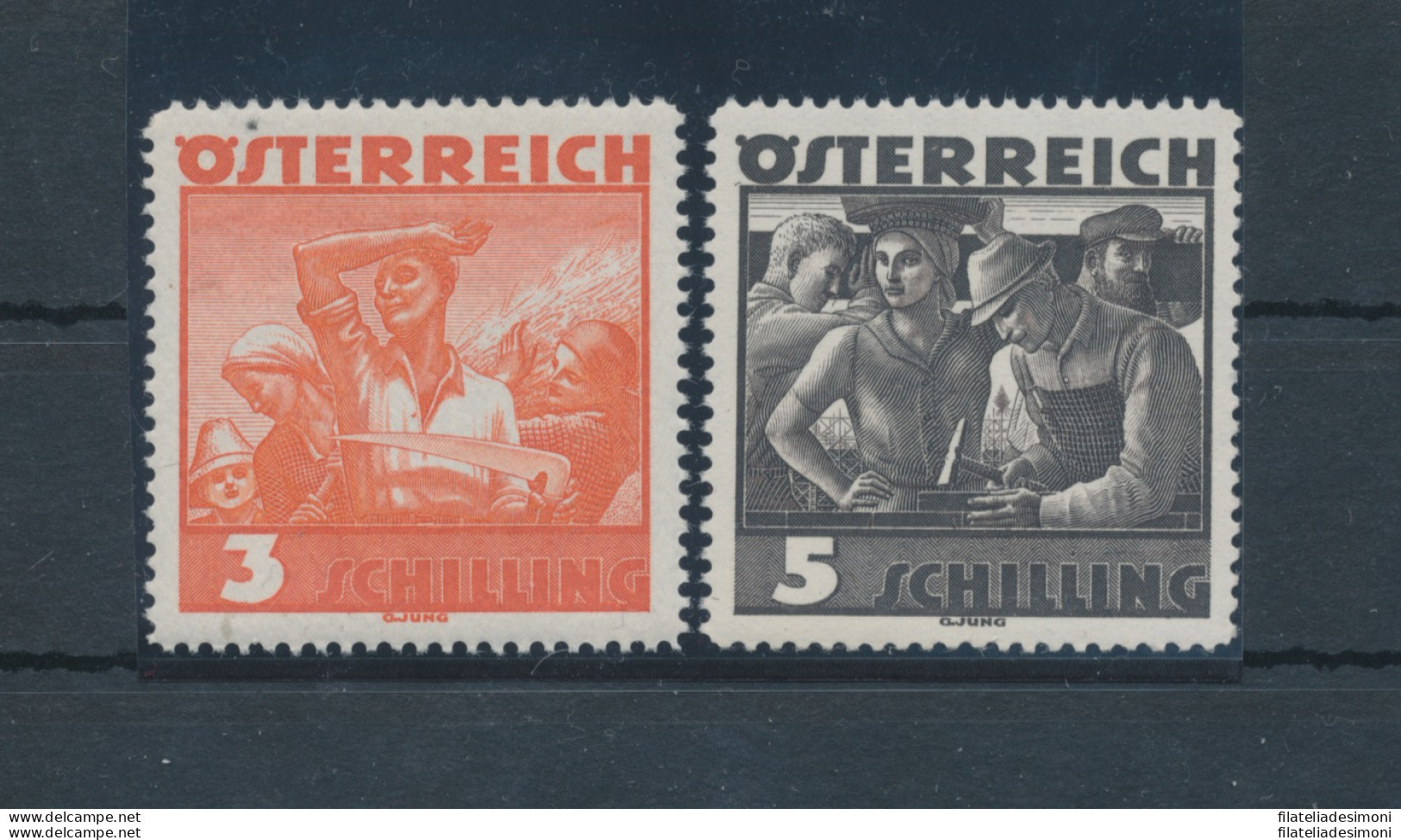 1936  AUSTRIA , N. 482/483 - Costumi Popolari -  MNH** - Otros & Sin Clasificación