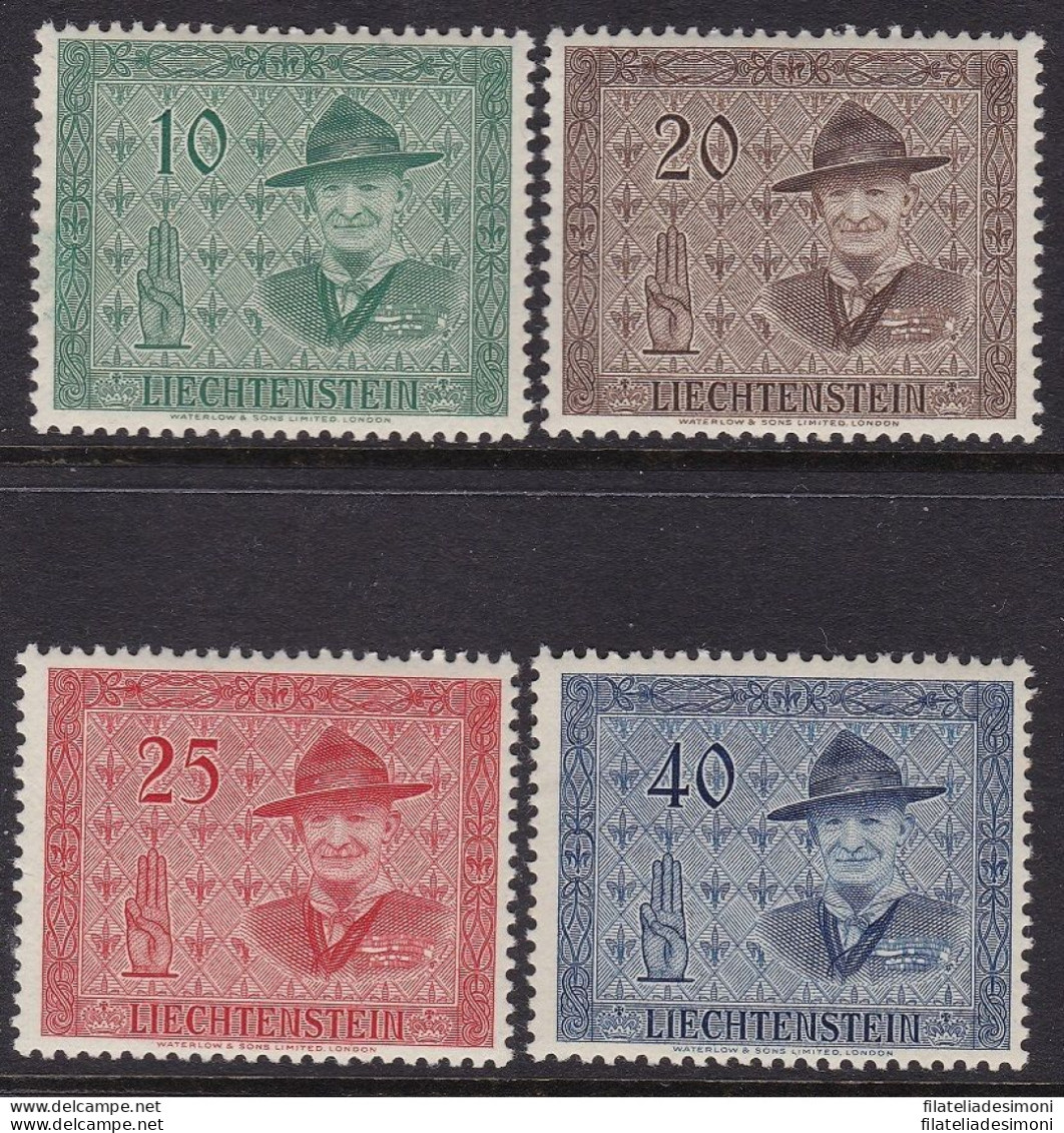 1953 Liechtenstein, N° 277/280 Serie Di 4 Valori MNH/** - Andere & Zonder Classificatie