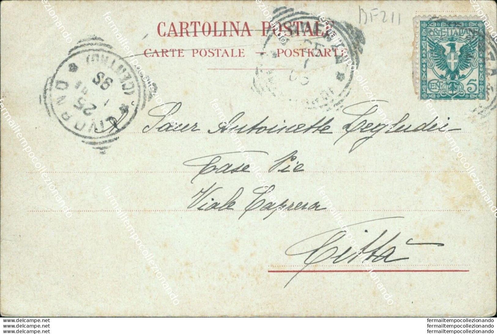 Bf211 Cartolina Livorno Citta'  Viali Dell'ardenza Inizio 900 - Livorno