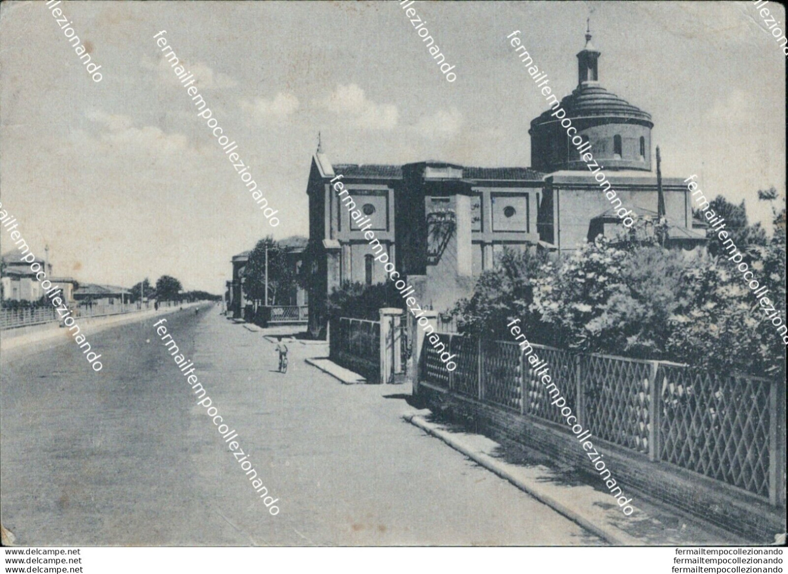 Bf630 Cartolina Calambrone Viale E Chiesa Di S.rosa Provincia Di Livorno - Livorno