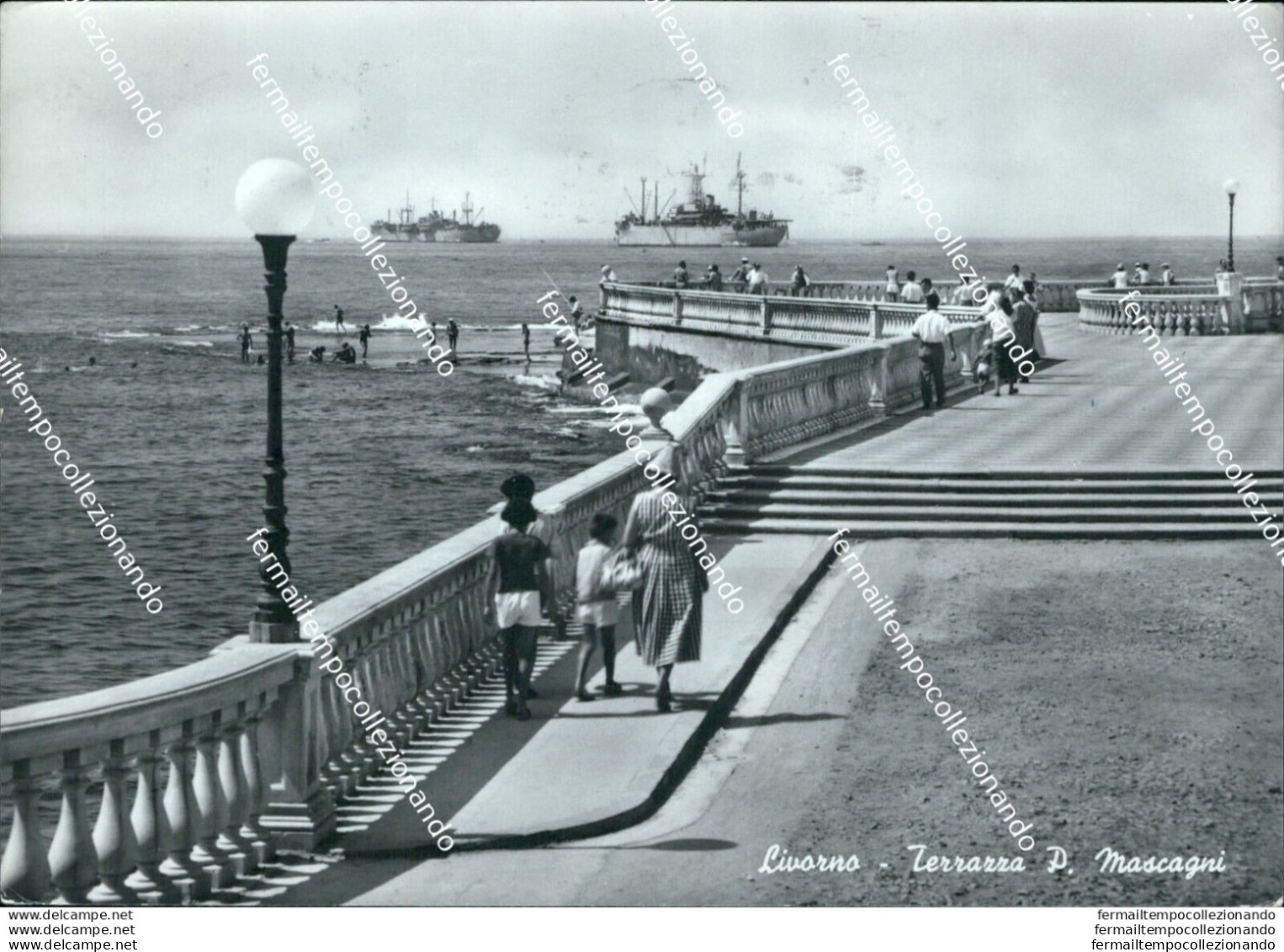 Bn688 Cartolina Livorno Citta' Terrazza P.mascagni - Livorno