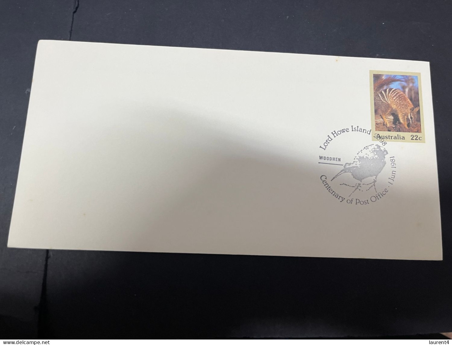 26-4-2024 (3 Z 9) Australia FDC - 1981 - Lord Howe Island - Wooden (special P/m) 2 Animal Covers - Premiers Jours (FDC)