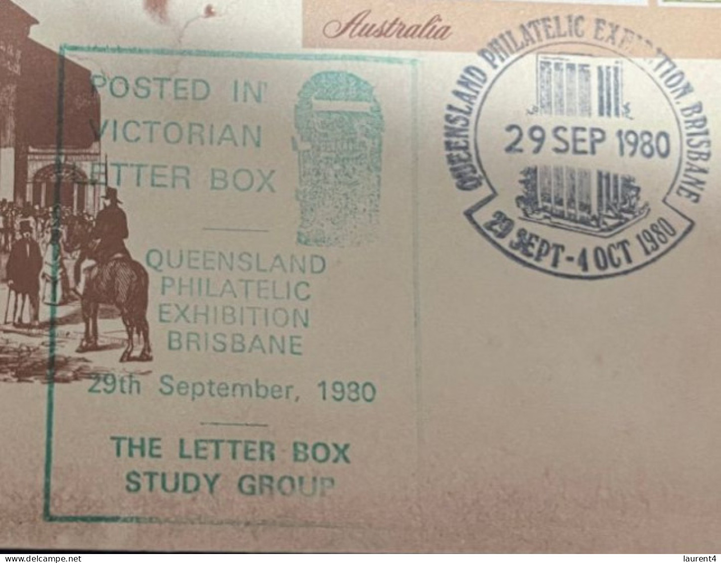 26-4-2024 (3 Z 9) Australia FDC - 1981 - Letter Box Study Group - Expo Sydpex 80 (special P/m) 1 Cover - Primo Giorno D'emissione (FDC)