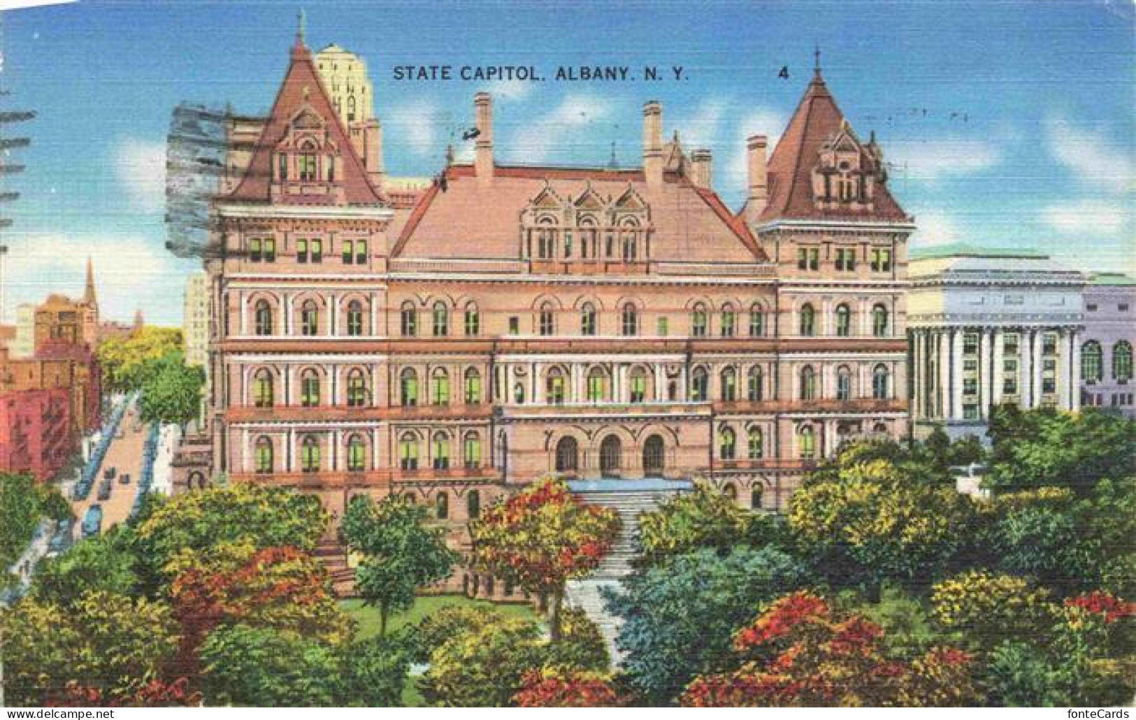 73972895 Albany_New_York_USA State Capitol Illustration - Other & Unclassified