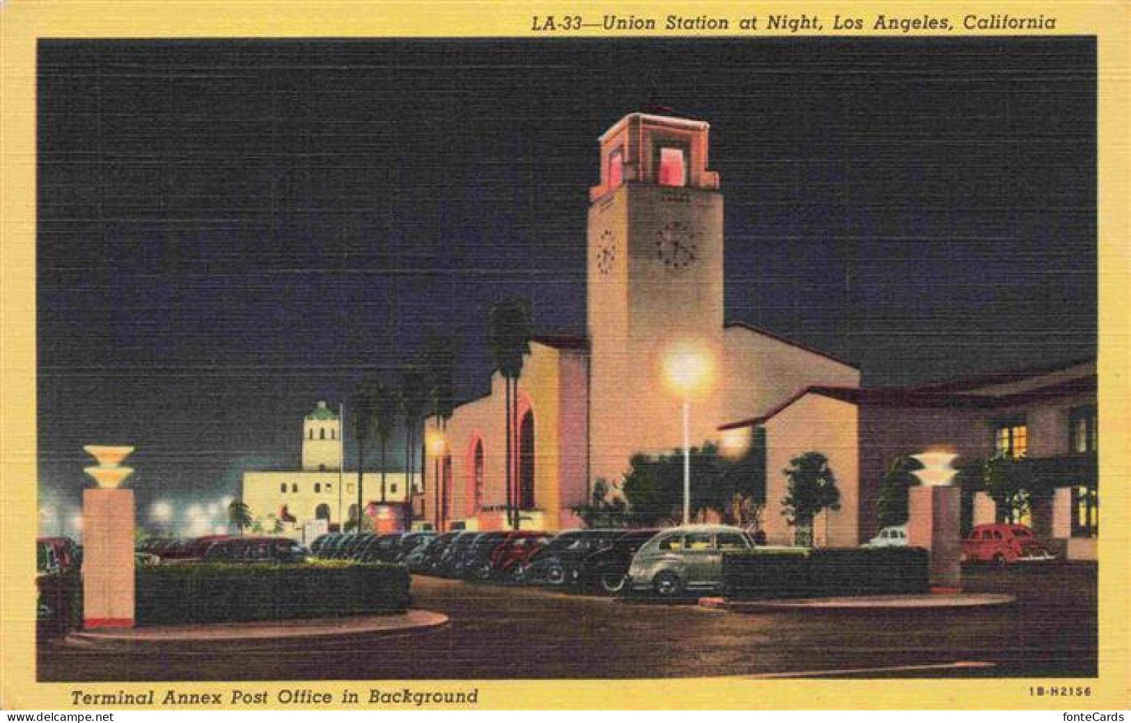 73972892 LOS_ANGELES_California_USA Union Station At Night Terminal Annex Post O - Autres & Non Classés