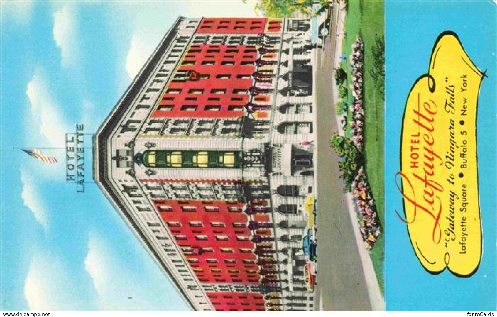 73972881 Buffalo_New_York_USA Hotel Lafayette Illustration - Other & Unclassified