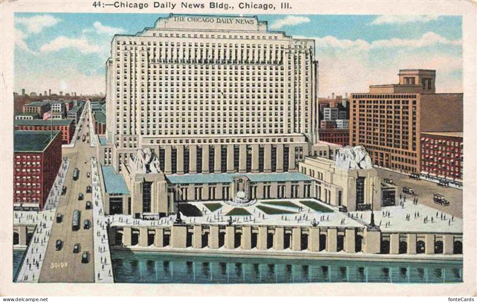 73972879 CHICAGO__Illinois_USA Daily News Building Illustration - Other & Unclassified