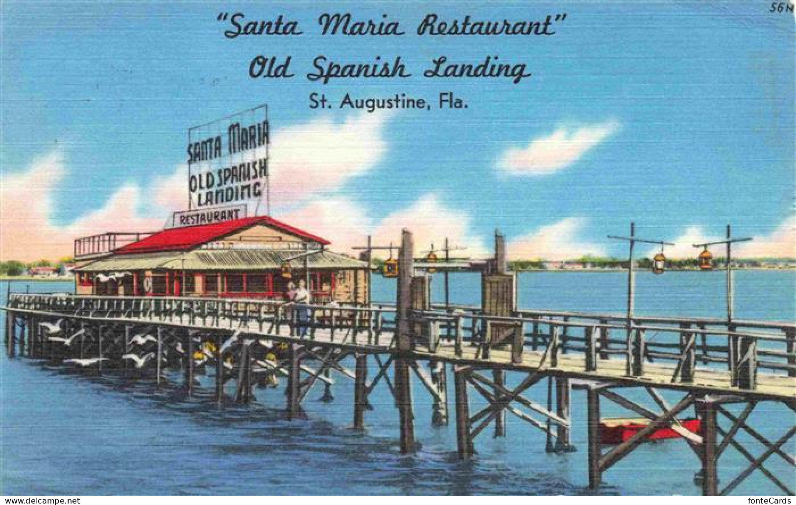 73972877 St_Augustine_Florida_USA Santa Maria Restaurant Old Spanisch Landing Il - Autres & Non Classés