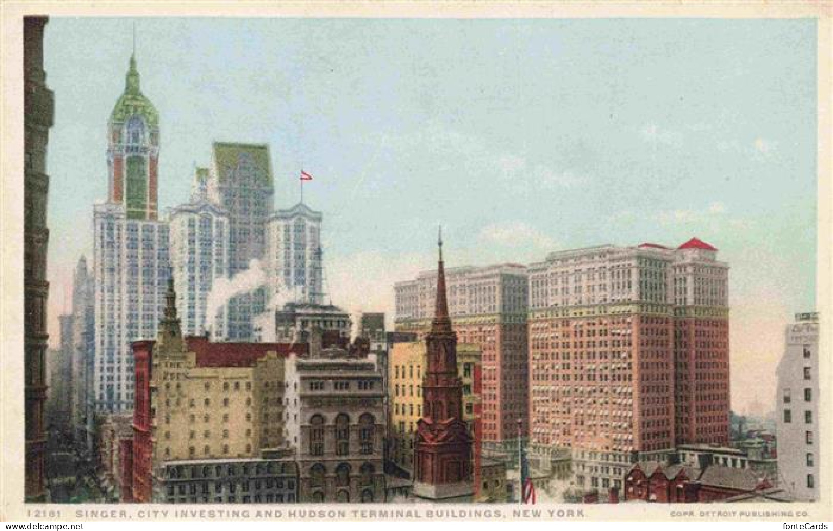 73972875 NEW_YORK_City_USA Singer City Investing And Hudson Terminal Buildings - Andere & Zonder Classificatie