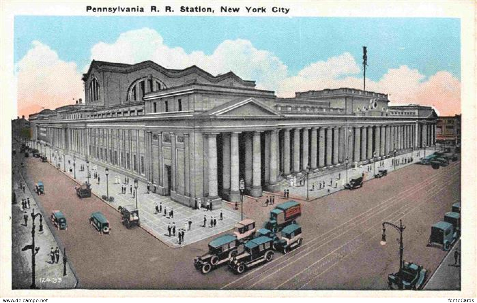 73972873 NEW_YORK_City_USA Pennsylvania Station Illustration - Other & Unclassified