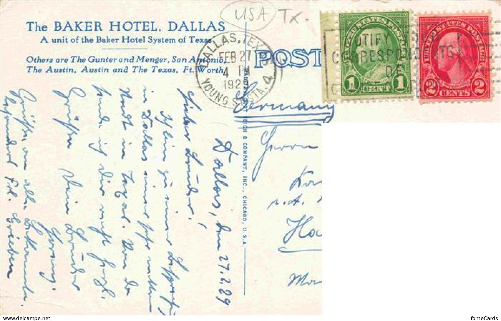 73972871 Dallas__Texas_USA Baker Hotel Illustration - Andere & Zonder Classificatie