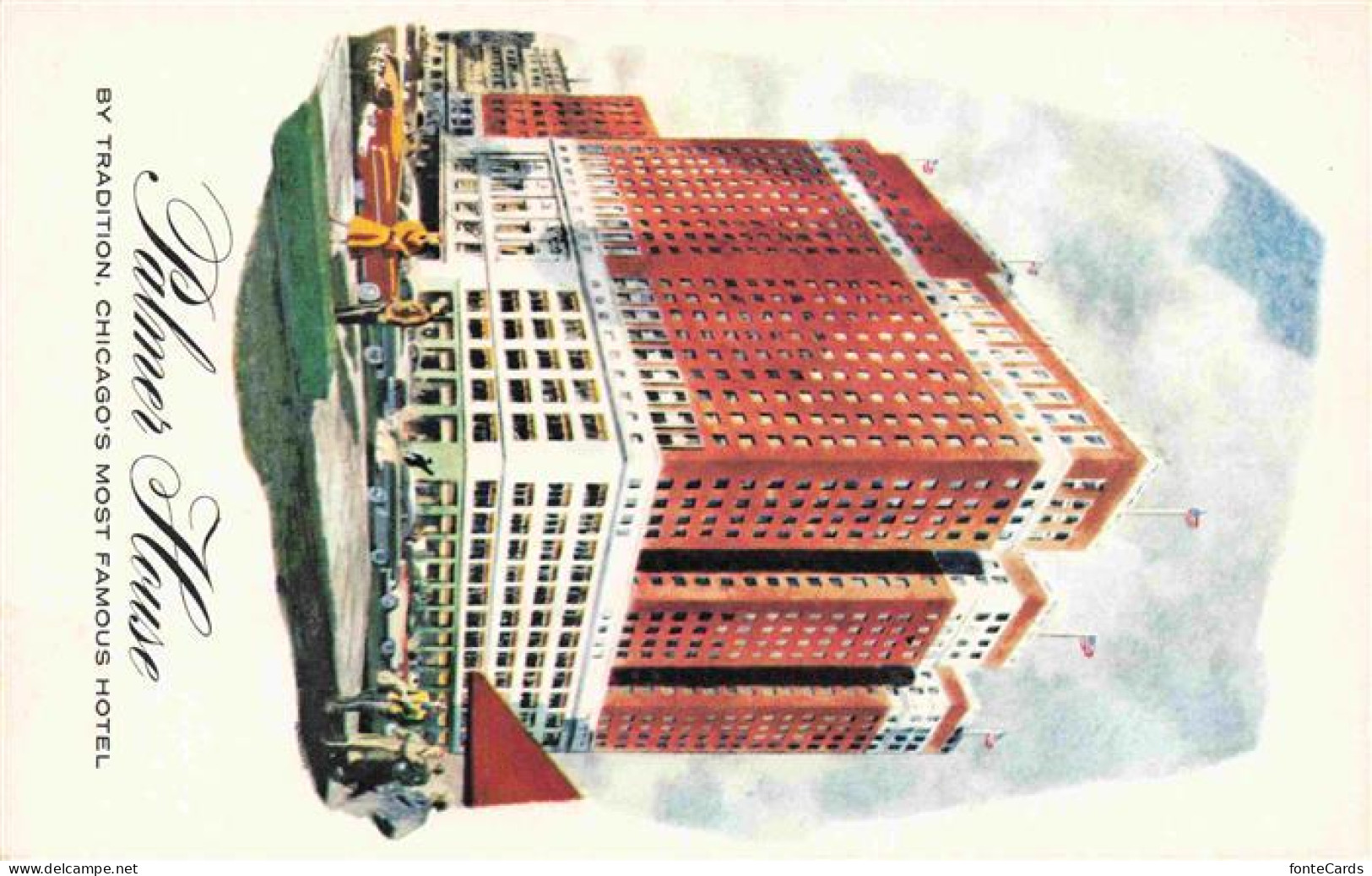 73972869 CHICAGO__Illinois_USA Palmer House Hilton Hotel Illustration - Sonstige & Ohne Zuordnung