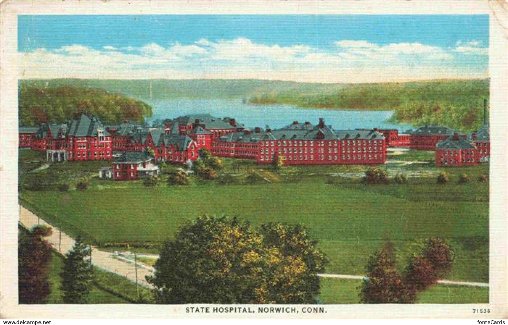 73972856 Norwich_Connecticut State Hospital Illustration - Other & Unclassified