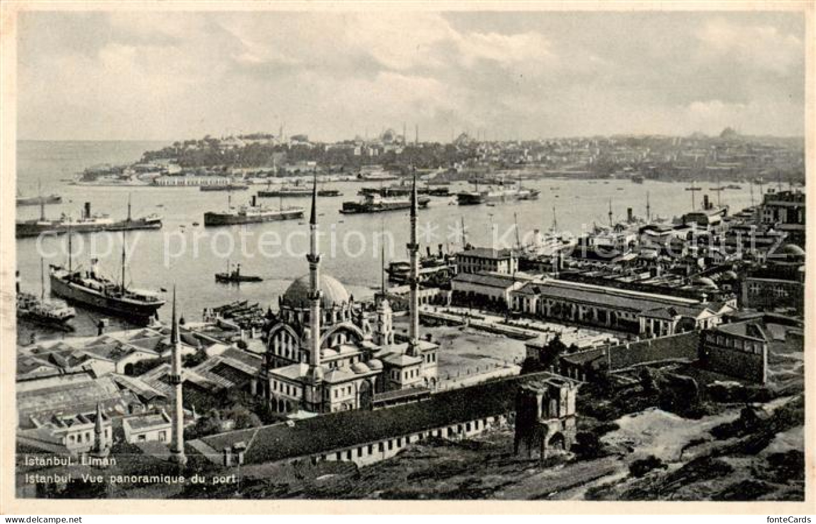 73848802 Istanbul Constantinopel TK Vue Panoramique Du Port  - Turquie