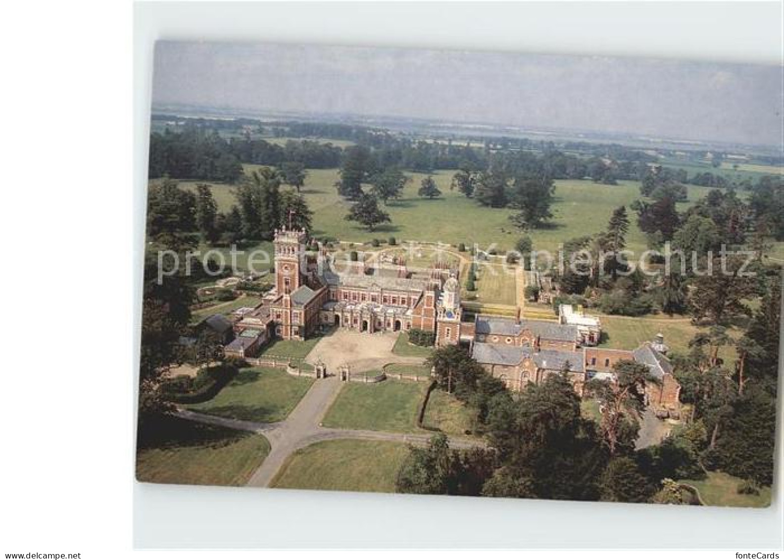 72256827 Suffolk Sommerleyton Hall Aerial View - Autres & Non Classés