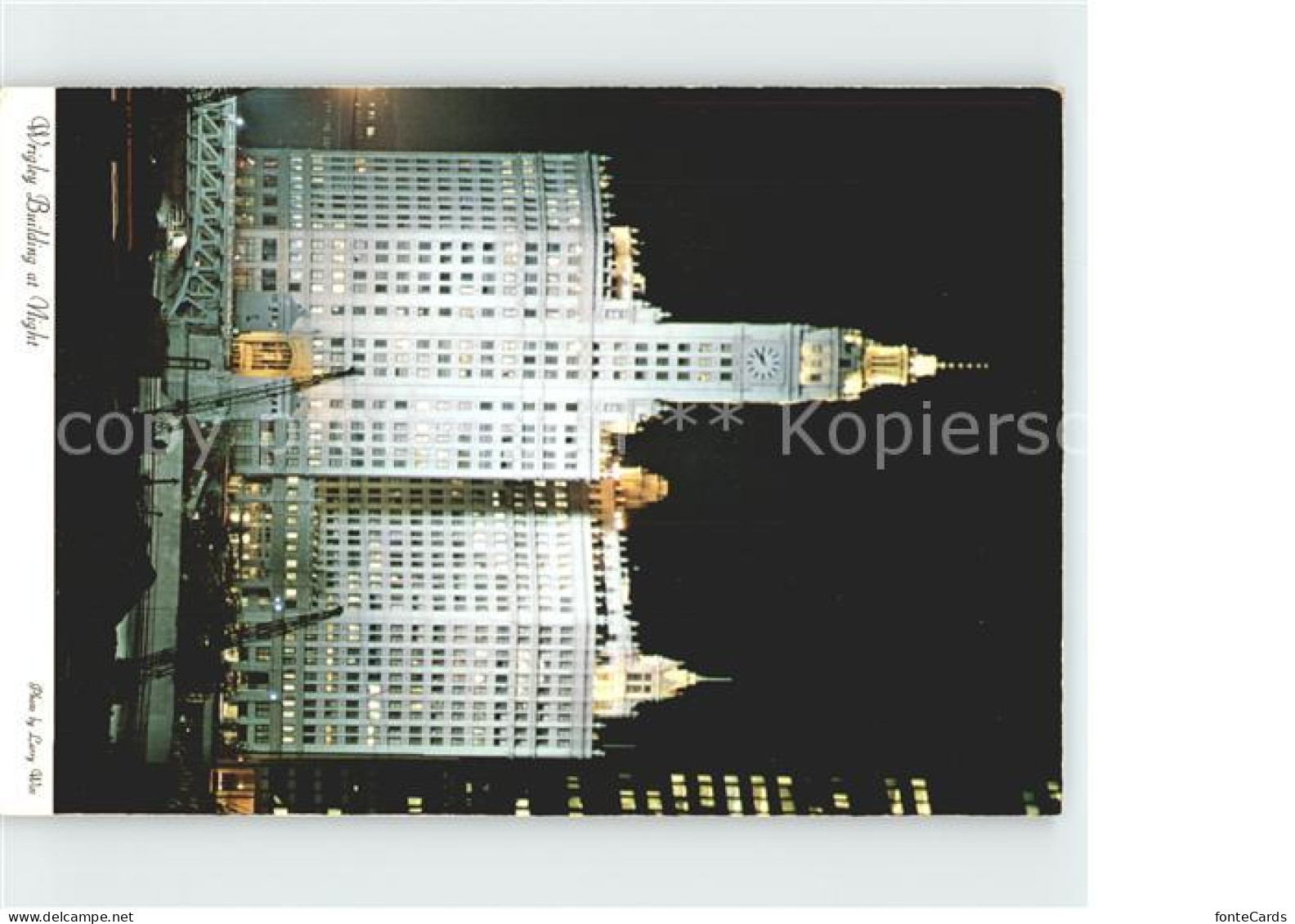 72256669 Chicago_Illinois Wrigley Building At Night - Autres & Non Classés