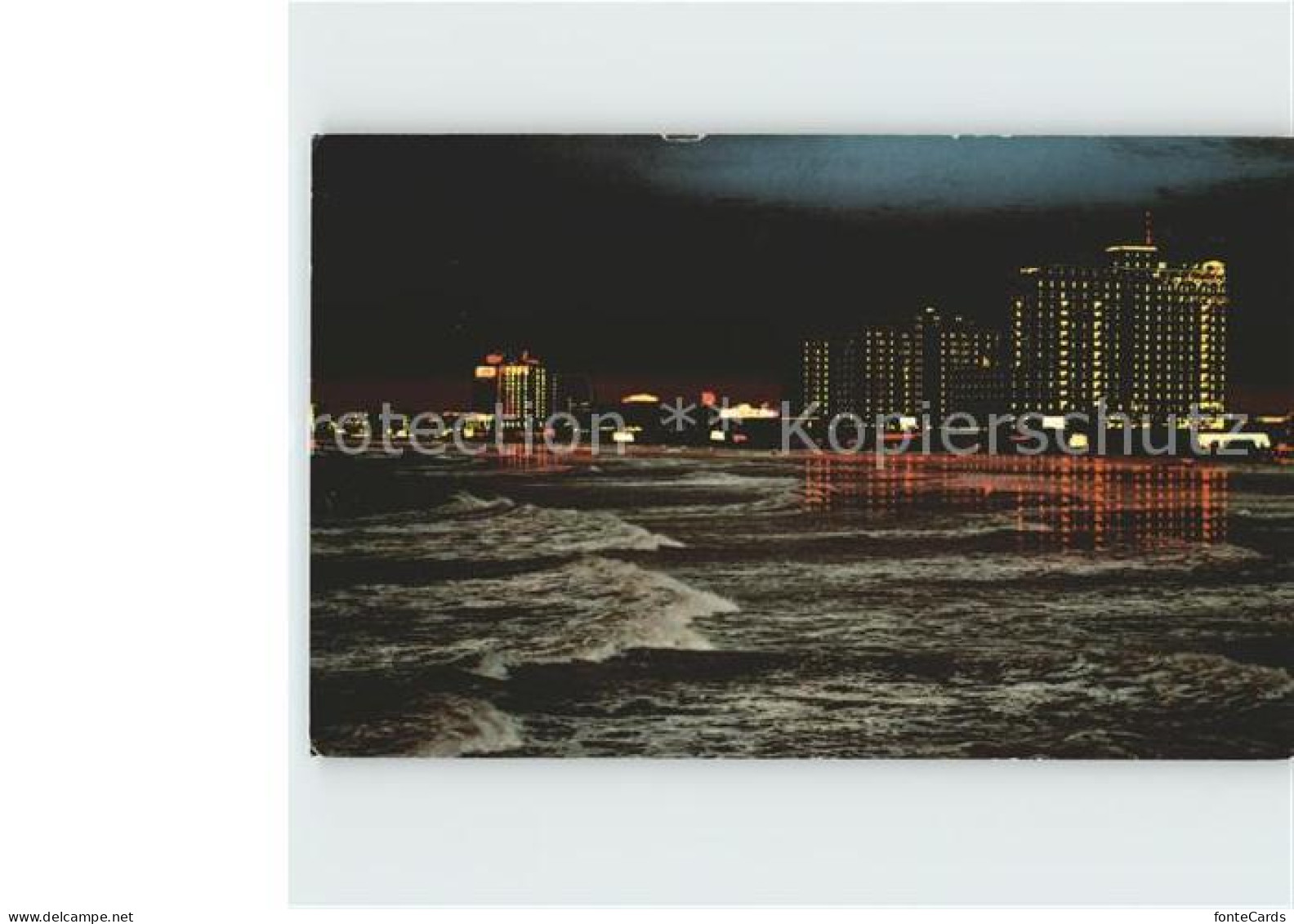 72255128 Atlantic_City_New_Jersey Ocean View At Night - Autres & Non Classés