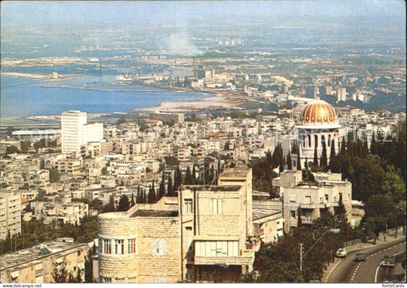 72254806 Haifa Panorama Blick Auf Die Bucht Haifa - Israel