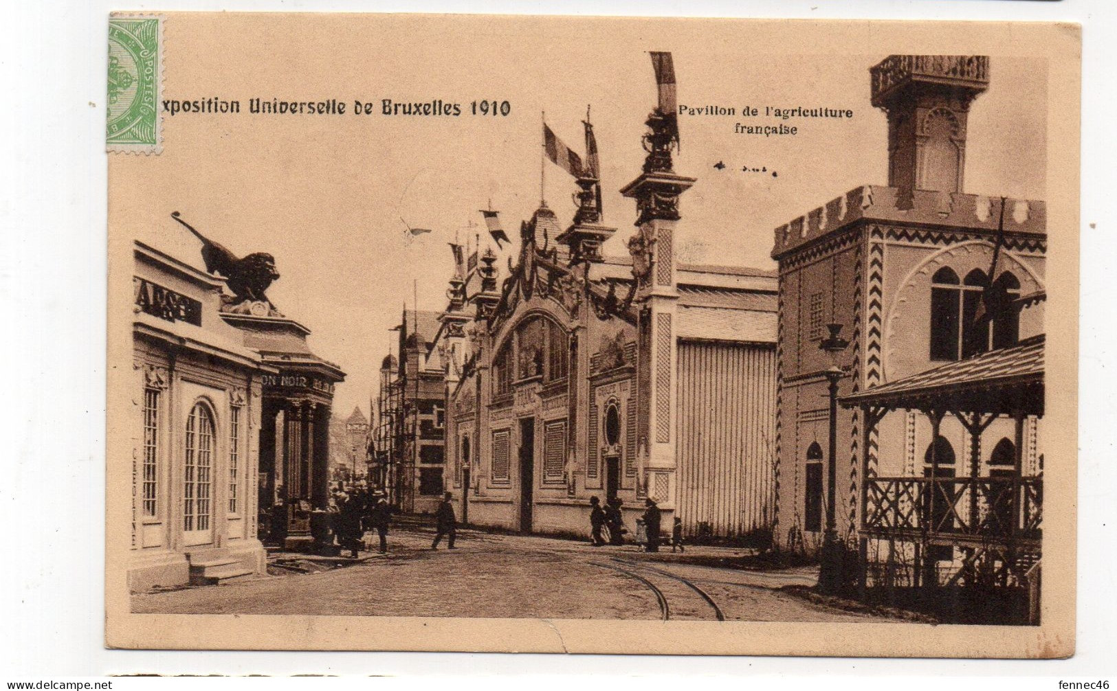 BELGIQUE - Exposition Universelle De BRUXELLES 1910  - Pavillon De L'agriculture Française - Animée - 1910 (K154) - Universal Exhibitions