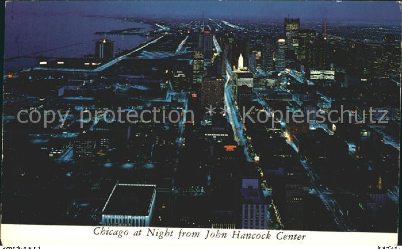 72253847 Chicago_Illinois Blick Vom Hancock Center Bei Nacht - Autres & Non Classés
