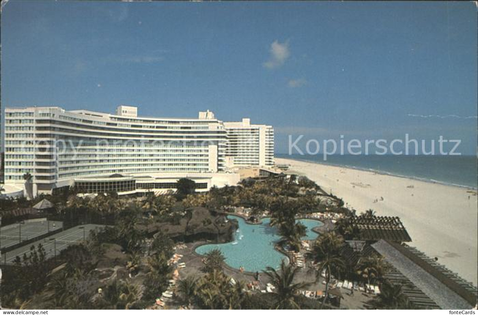 72253845 Miami_Beach Hilton Hotel Fontainebleau Mit Strand - Sonstige & Ohne Zuordnung