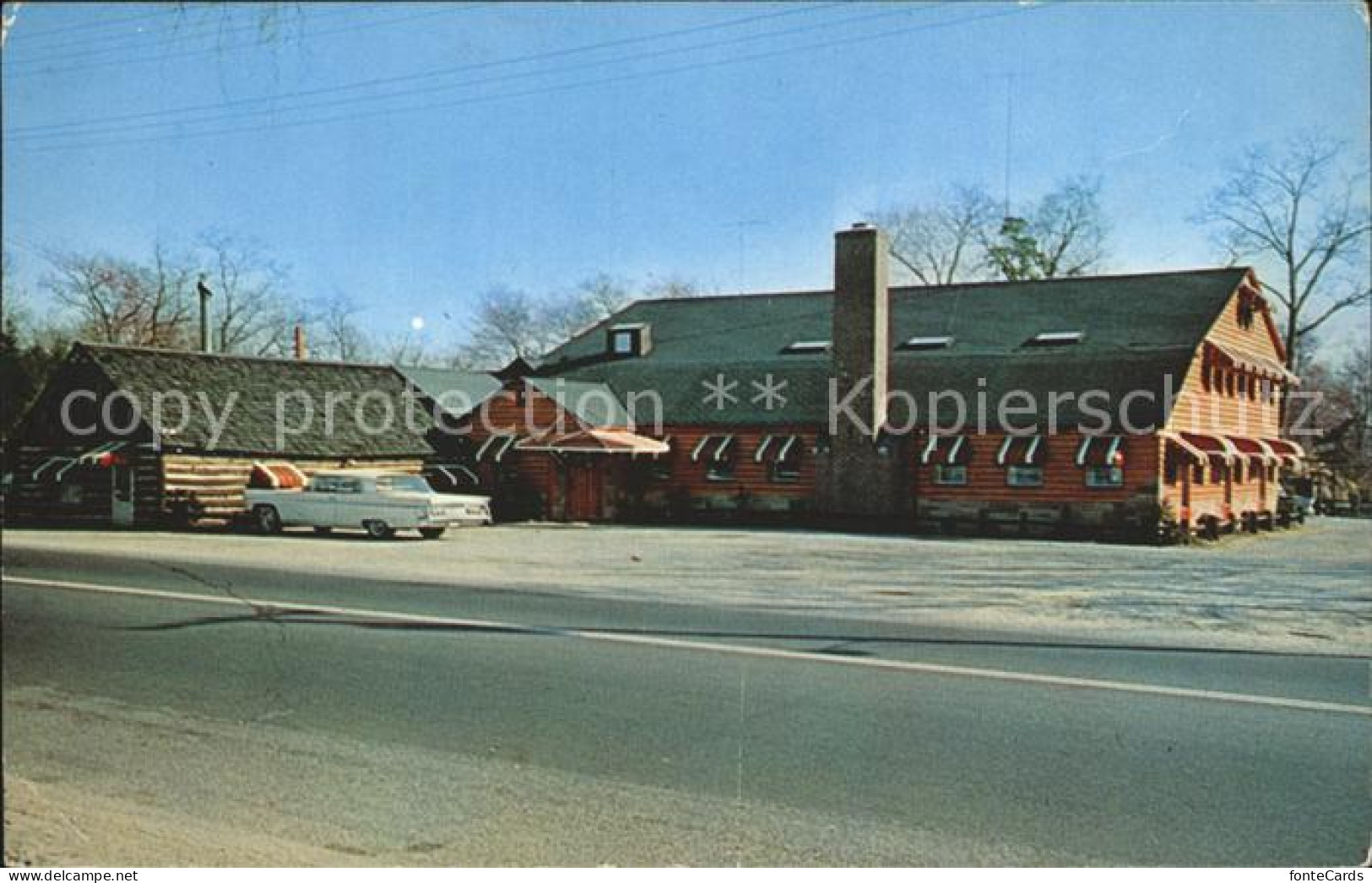 72253624 Oakdale_New_York Bronco Charlie's Original Log Cabin Restaurant - Other & Unclassified