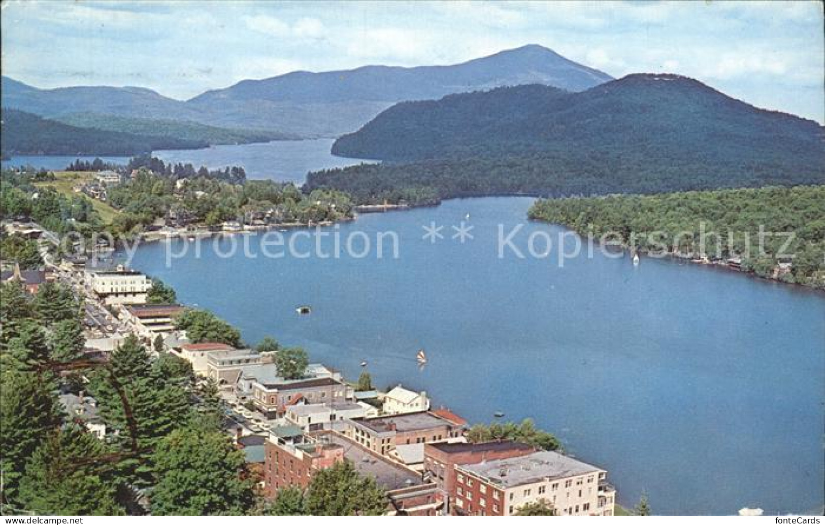72253622 Lake_Placid_New_York And Whiteface Mountain Aerial View - Other & Unclassified