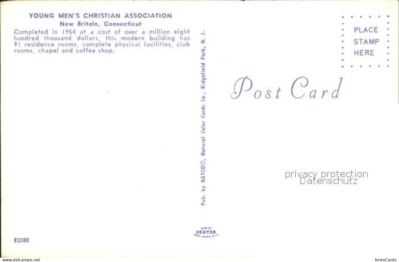 72253261 New_Britain Young Mens Christian Association - Sonstige & Ohne Zuordnung