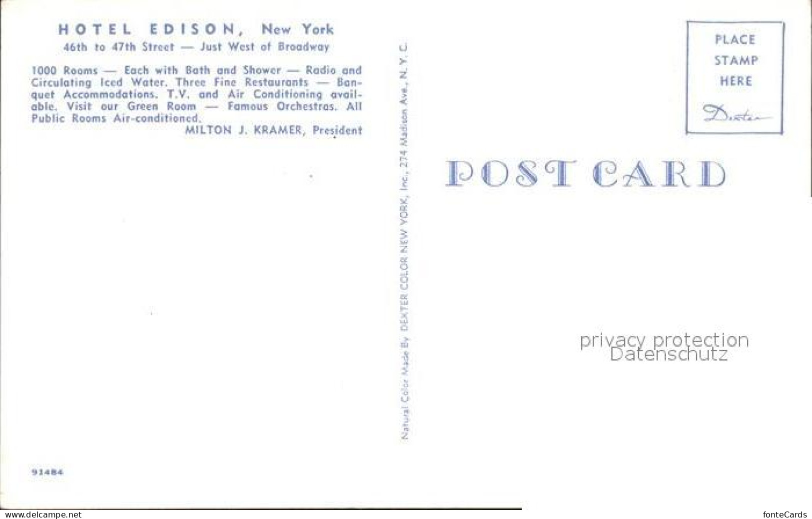 72253238 New_York_City Hotel Edison - Other & Unclassified