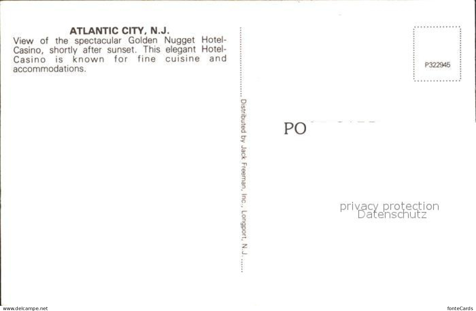 72253194 Atlantic_City_New_Jersey Golden Nugget Hotel Casino - Other & Unclassified