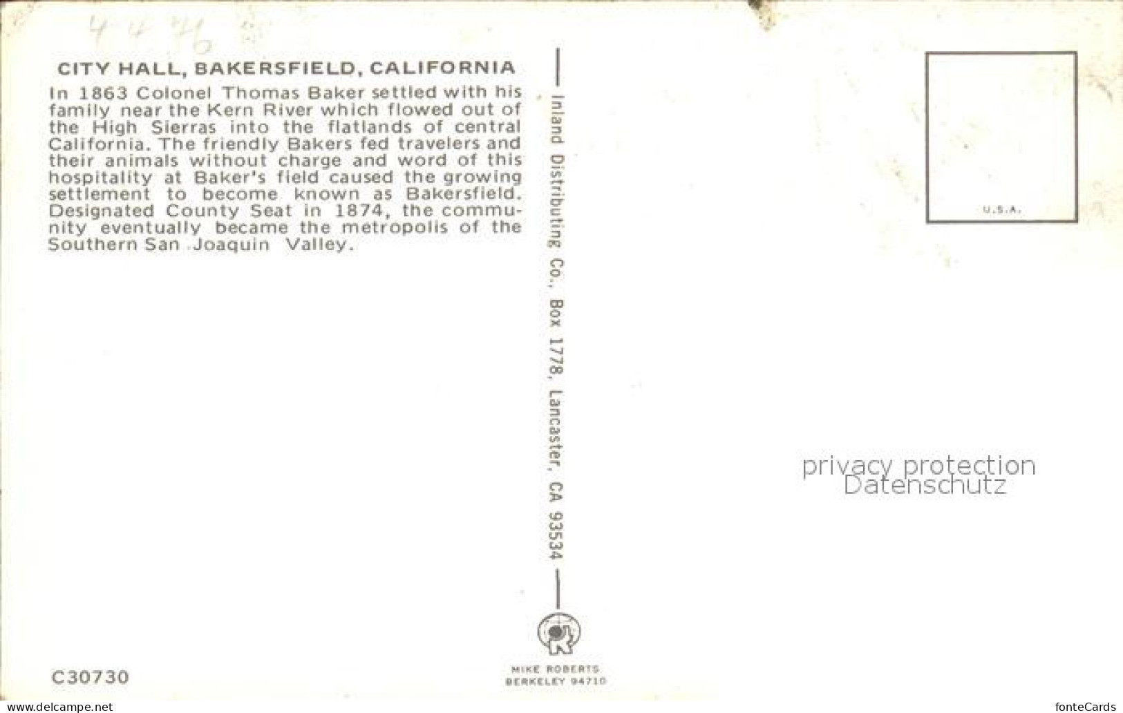 72253181 Bakersfield_California City Hall - Autres & Non Classés