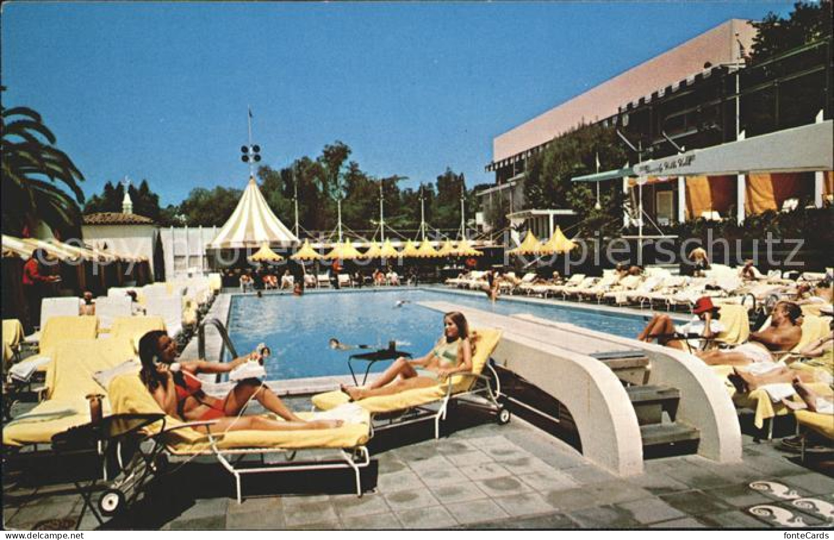 72250053 Beverly_Hills_California Beverly Hills Hotel Pool And Cabana Club - Sonstige & Ohne Zuordnung