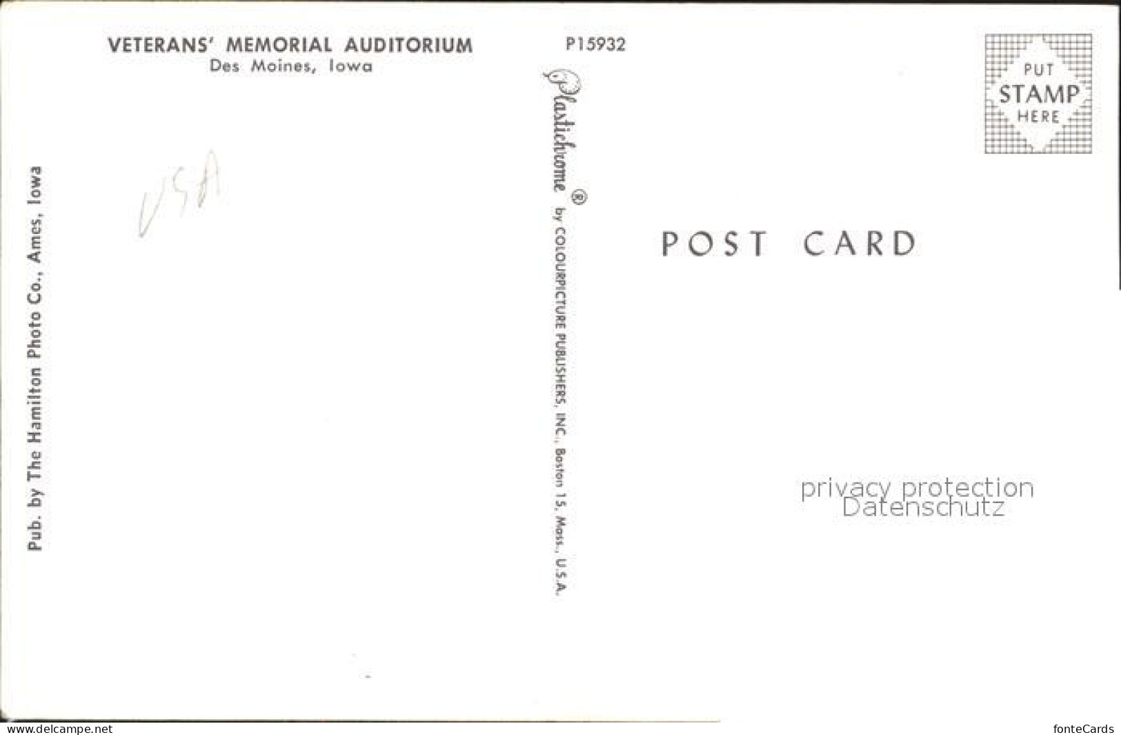 72249400 Des_Moines_Iowa Veterans Memorial Auditorium - Other & Unclassified