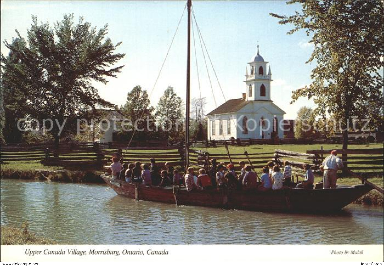 72248505 Morrisburg Upper Canada Village The Bateau Canal St Lawrence River Chur - Non Classificati