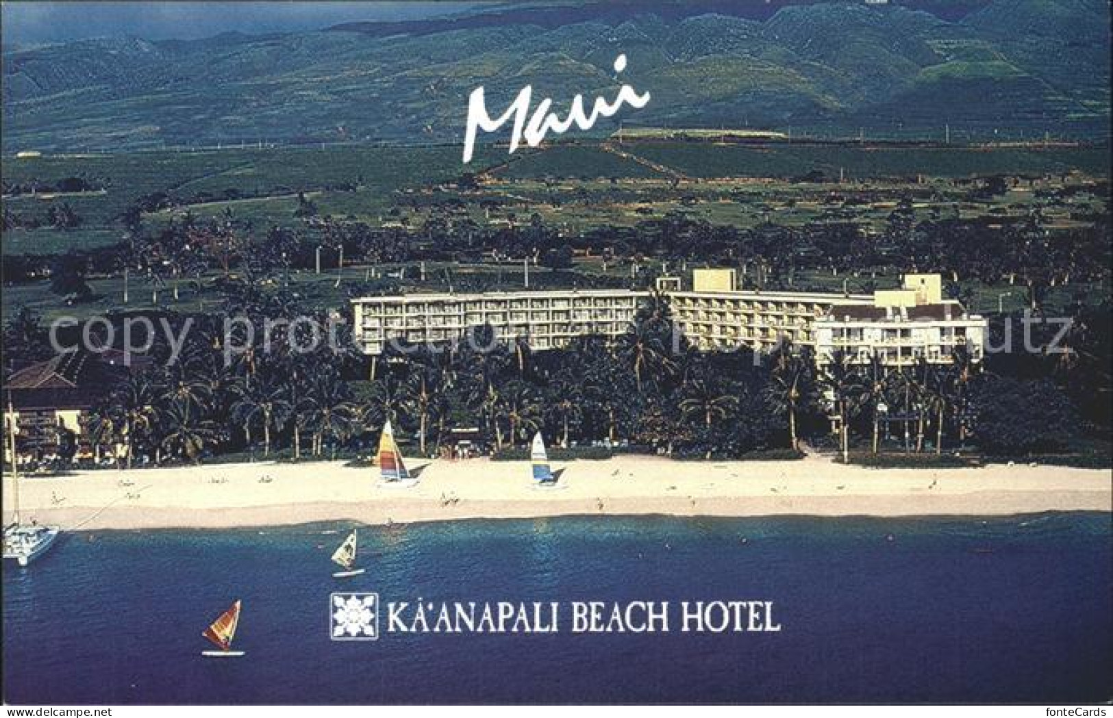 72247004 Maui_Hawaii Kaanapali Beach Hotel Fliegeraufnahme - Other & Unclassified