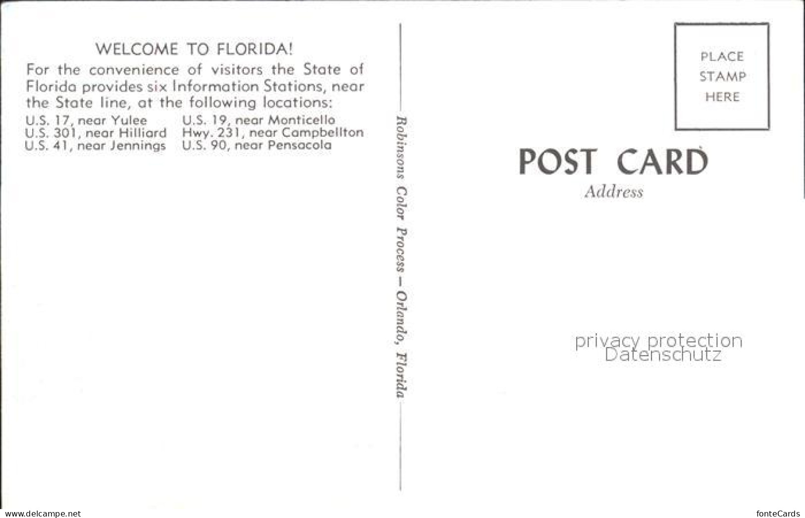 72246921 Florida_US-State Gebaeude Florida Welcomes You - Sonstige & Ohne Zuordnung