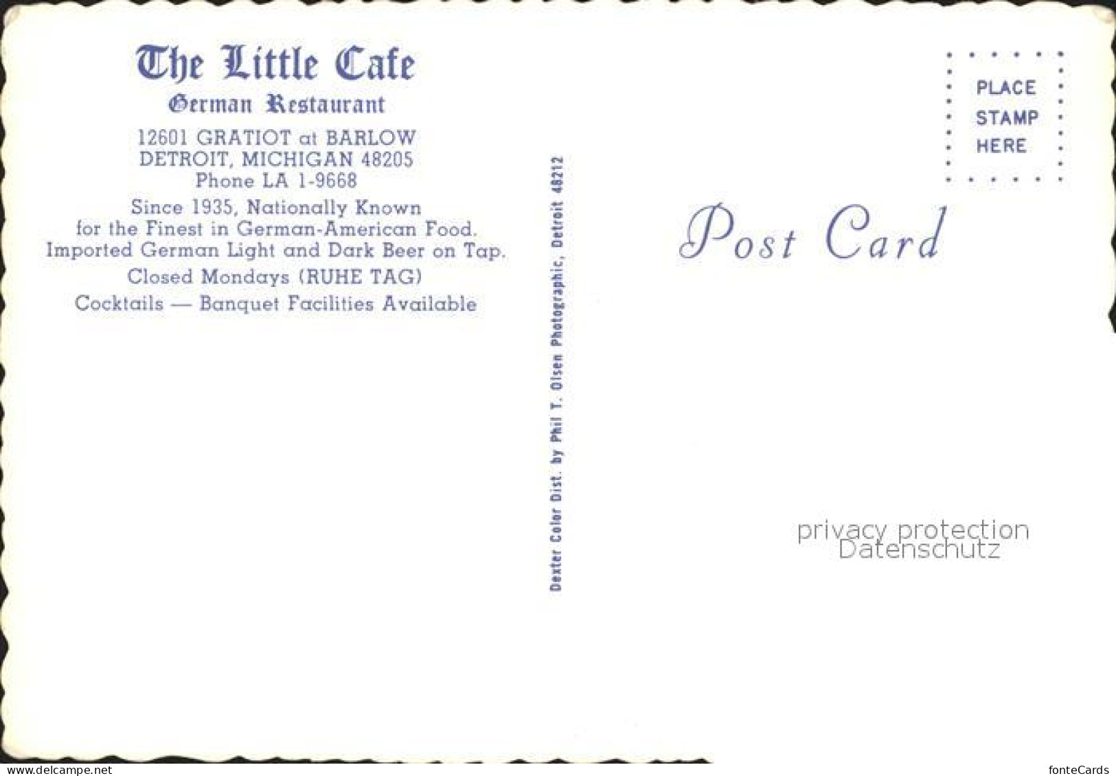 72244873 Detroit_Michigan Restaurant The Little Cafe - Andere & Zonder Classificatie