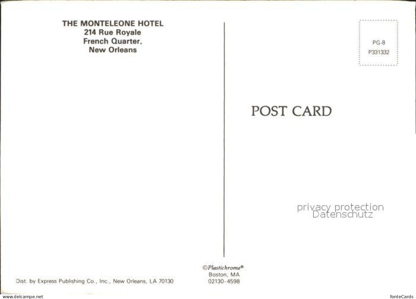 72244834 New_Orleans_Louisiana The Monteleone Hotel - Andere & Zonder Classificatie