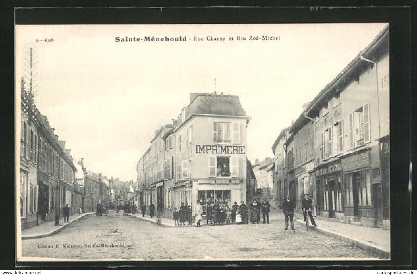 CPA Sainte-Menehould, Rue Chanzy Et Rue Zoé-Michel  - Sainte-Menehould