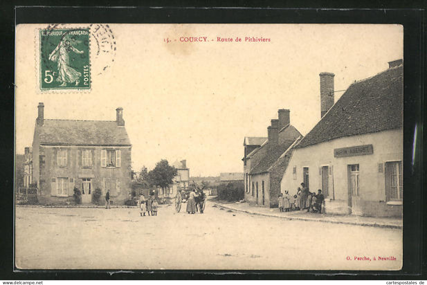 CPA Courcy, Route De Pithiviers  - Pithiviers