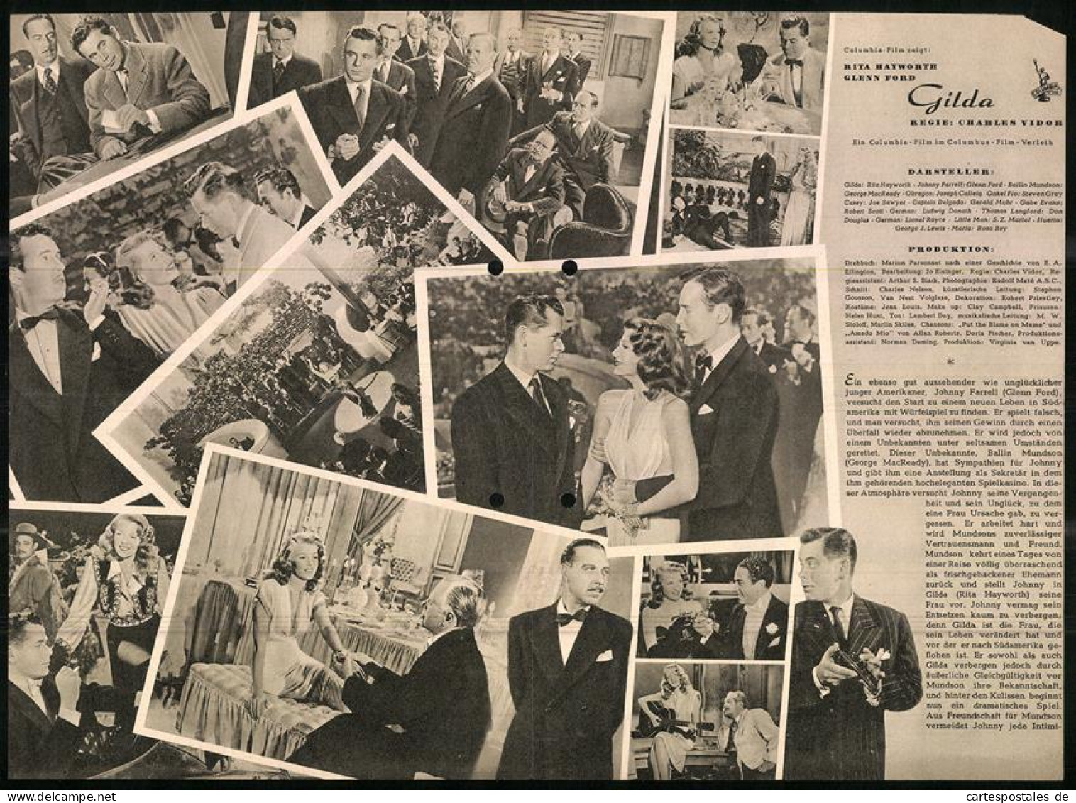 Filmprogramm IFB Nr. 550, Gilda, Rita Hayworth, Glenn Ford, George MacReady, Regie Charles Vidor  - Zeitschriften